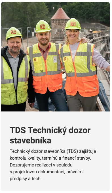 QM TDS Technický dozor stavebníka (TDS) zajišťuje kontrolu kvality, termínů a financí stavby. Dozorujeme realizaci v souladu s projektovou dokumentací, právními předpisy a technickými normami.