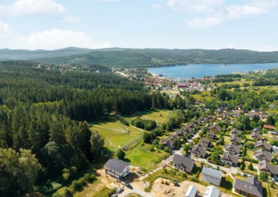 Pozemek projektu s výhledem na Lipenské jezero